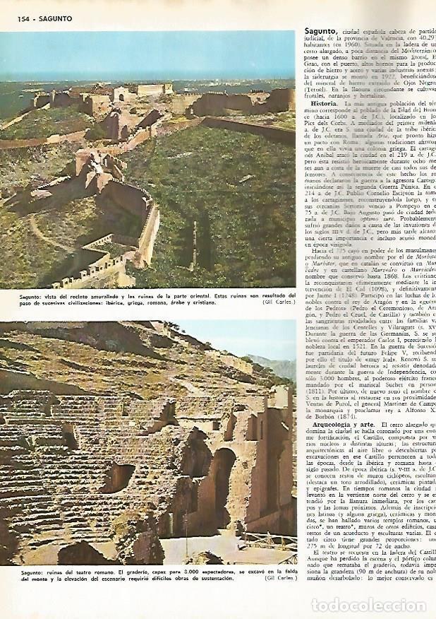 Postais: LAMINA MONITOR 0638: Muralla oriental y teatro de Sagunto - Varios