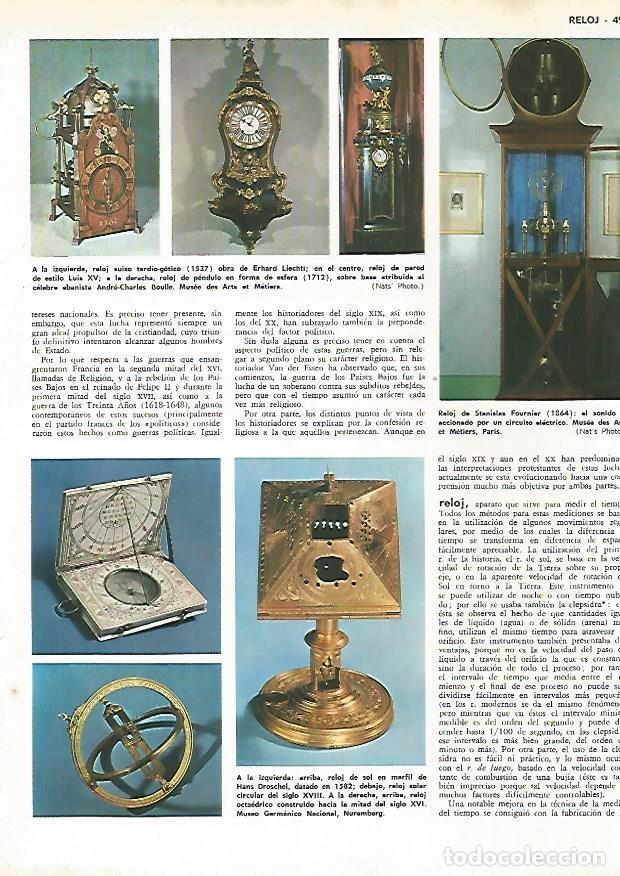 Postais: LAMINA MONITOR 0595: Tipos de relojes - Varios