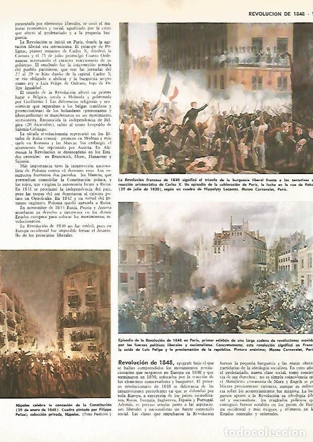 Postais: LAMINA MONITOR 0608: Revolucion de 1848 en Paris - Varios