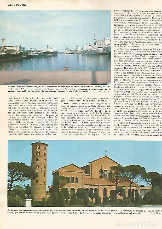 Postais: LAMINA MONITOR 0588: Puerto y basilica de San Apolinar en Ravena - Varios