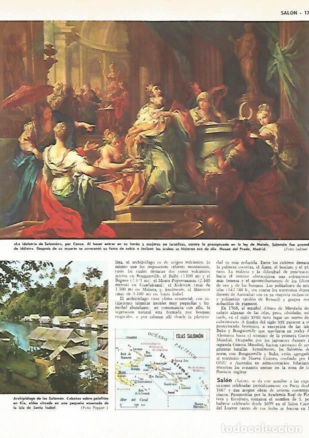 Postais: LAMINA MONITOR 0642: La idolatria de Salomon, por Conca - Varios