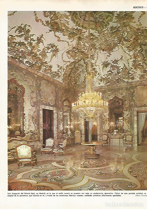 Cartoline: LAMINA MONITOR 0618: Sala Gasparini en el Palacio Real de Madrid - Varios