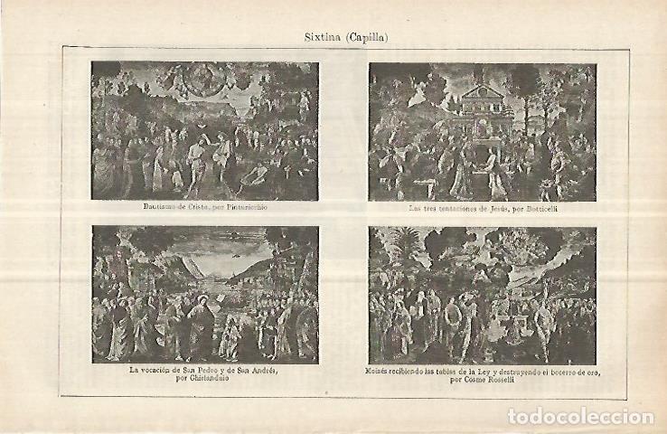 Cartoline: LAMINA ESPASA 33110: Detalles de la Capilla Sixtina - Varios