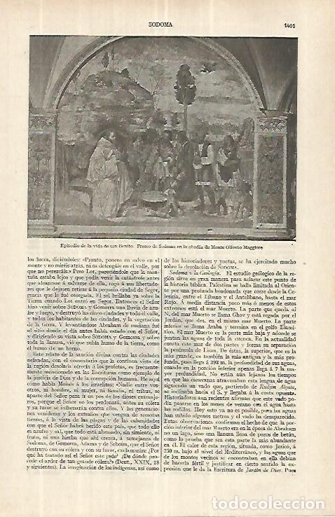 Postkarten: LAMINA ESPASA 33142: Episodio de la vida de San Benito, fresco de la abadia de Monte Oliveto Maggio