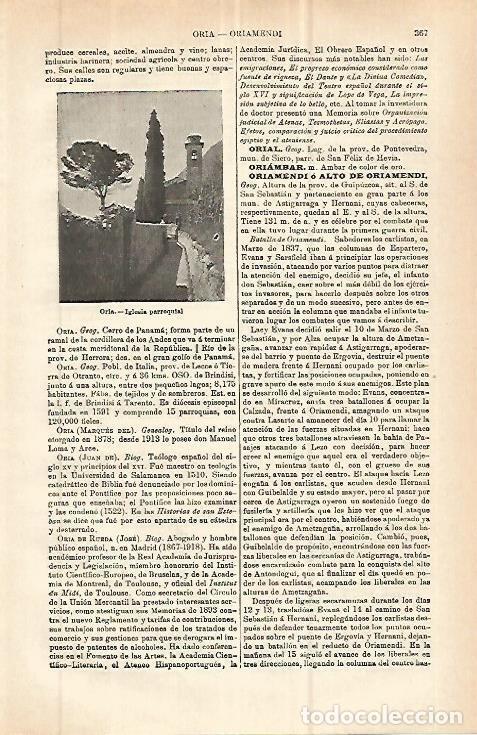 Postkarten: LAMINA ESPASA 32783: Iglesia de Oria, Italia - Varios