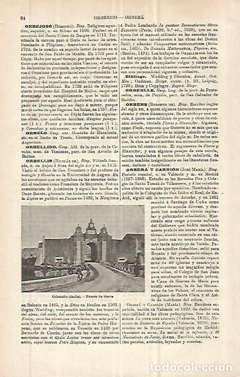 Postkarten: LAMINA ESPASA 32740: Puerta de Tierra en Orbetello, Italia - Varios