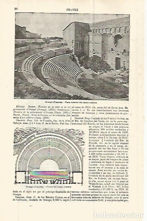 Postales: LAMINA ESPASA 32735: Teatro romano de Orange, Francia - Varios