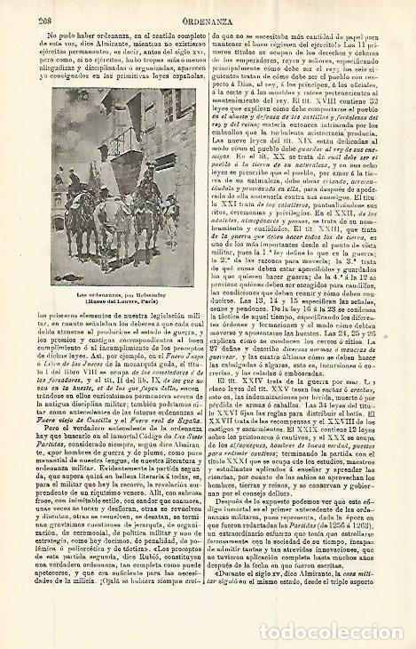Postais: LAMINA ESPASA 32748: Los ordenanzas, por Meissouier - Varios