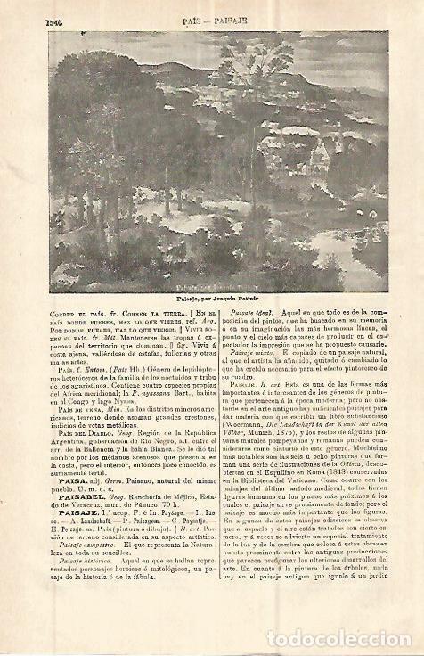Postais: LAMINA ESPASA 32789: Paisaje,por Joaquin Patinir - Varios