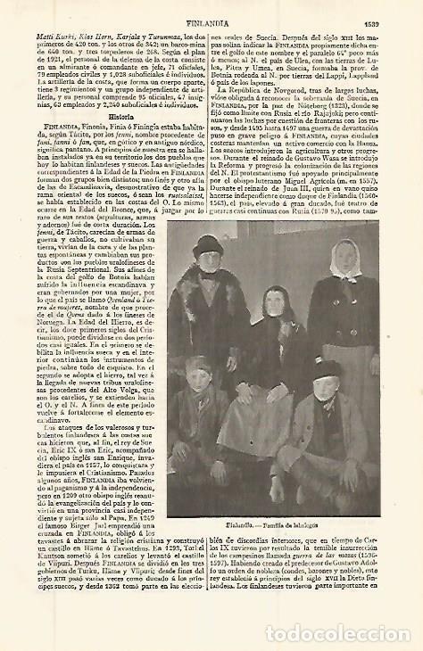 Postais: LAMINA ESPASA 32721: Familia de campesinos de Finlandia - Varios