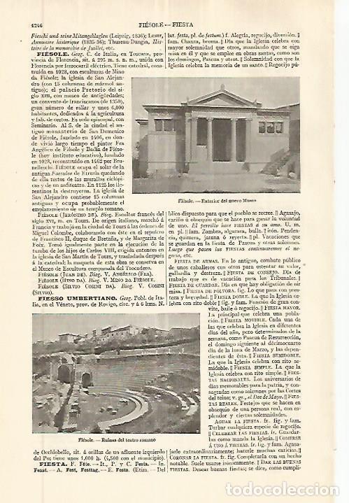 Postkarten: LAMINA ESPASA 32677: Museo y teatro romano de Fiesole, Italia - Varios