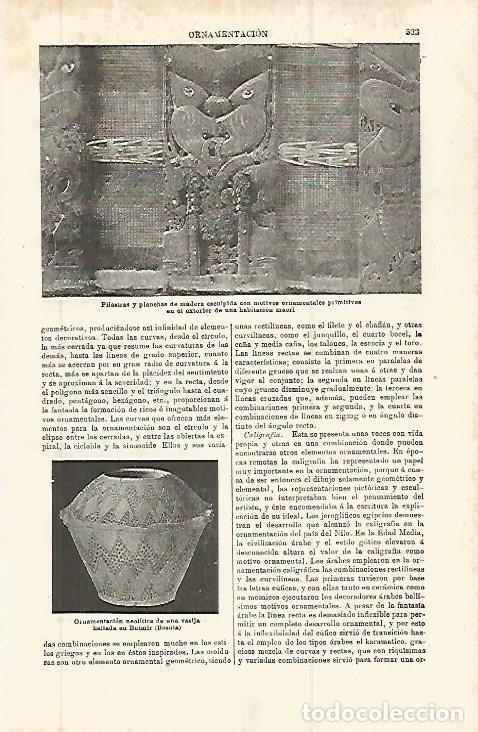 Cartoline: LAMINA ESPASA 32871: Decoracion maori - Varios
