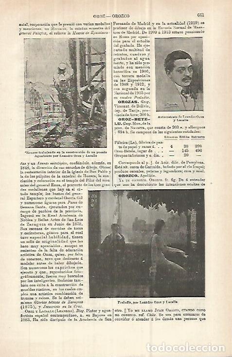 Postales: LAMINA ESPASA 32910: Preludio, por Oroz y Lacalle - Varios