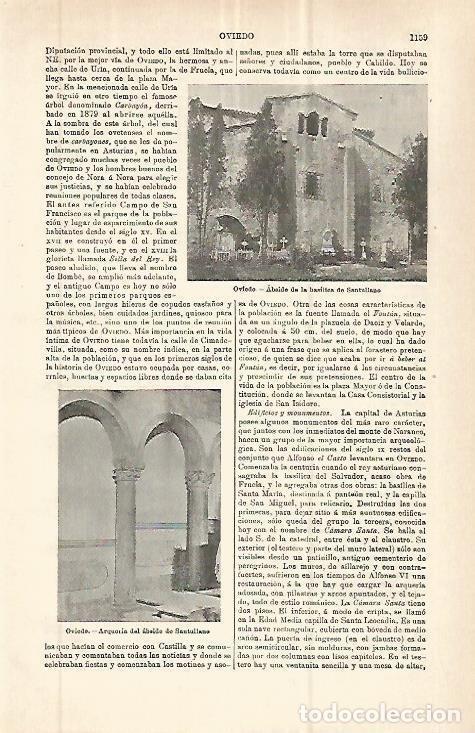 Cartes Postales: LAMINA ESPASA 32846: Abside de la Basilica de Santollano, Oviedo - Varios