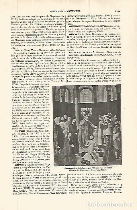 Postales: LAMINA ESPASA 32838: Resurreccion de Lazaro, por A. van Ouwater - Varios