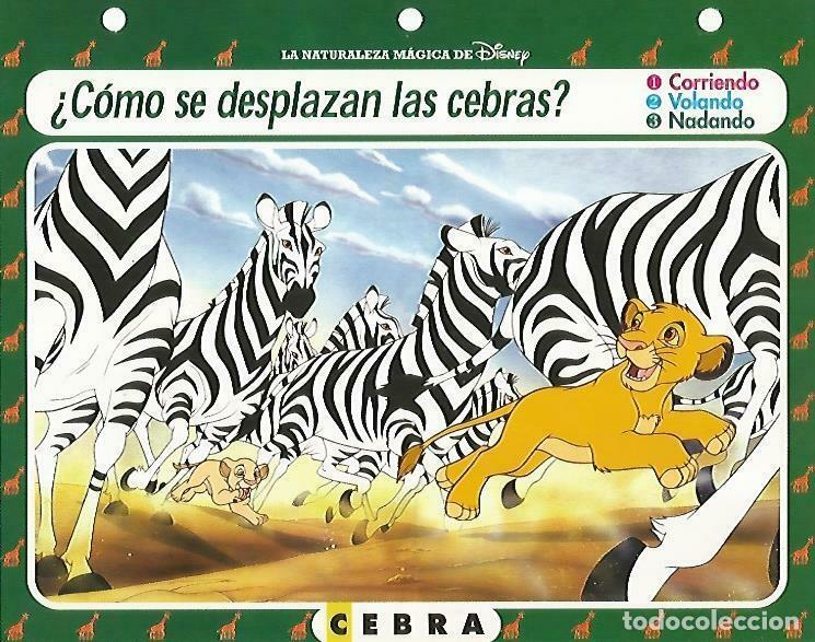 Postales: LAMINA 14092: Cebra. Secretos con el Rey Leon - Varios