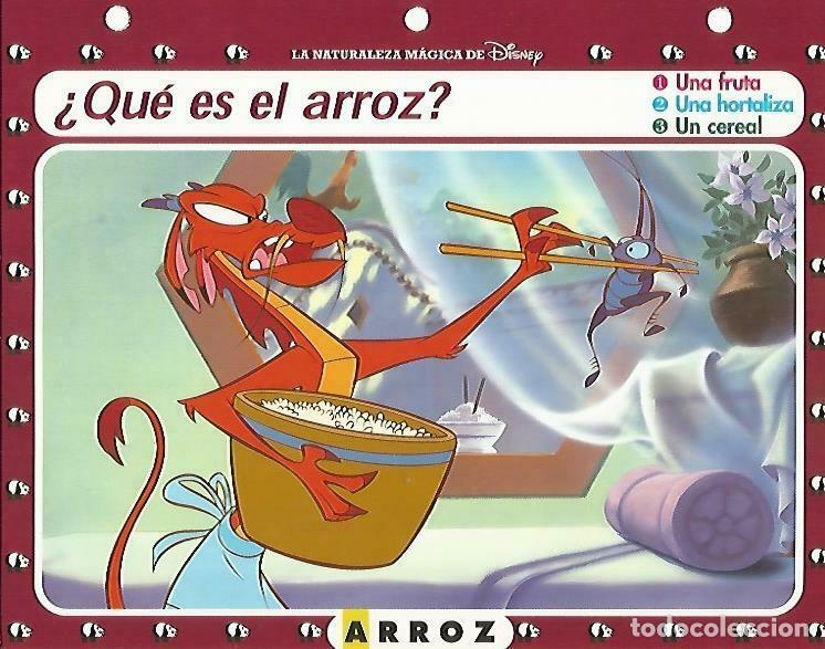 Postales: LAMINA 14077: Arroz. Secretos de Oriente con Mulan - Varios