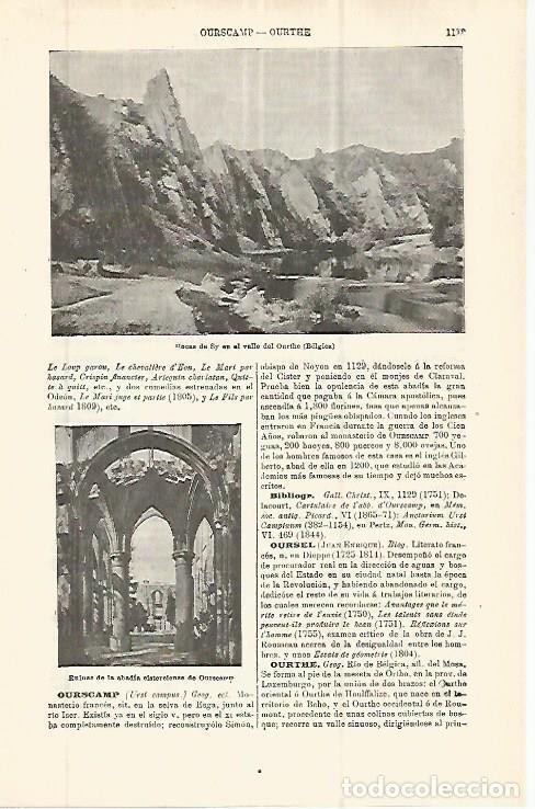 Postcards: LAMINA ESPASA 32836: Rocas de Sy en Belgica - Varios