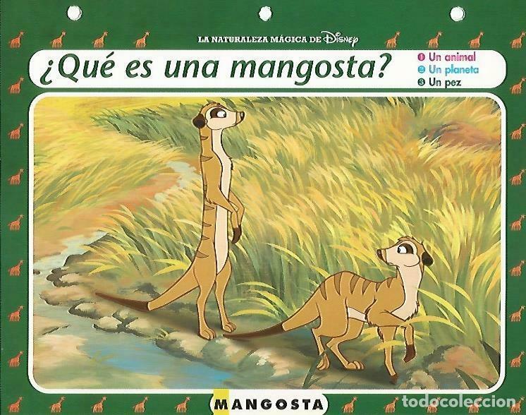 Postais: LAMINA 14163: Mangosta. Secretos con el Rey Leon - Varios