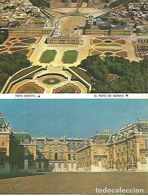 Postales: LAMINA 13904: Vista general de Versalles y el Patio de Marmol - Pierre Lemoine
