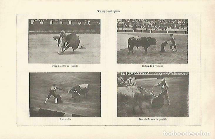 Postais: LAMINA ESPASA 33514: Volapie, descabello y pase natural de Joselito - Varios