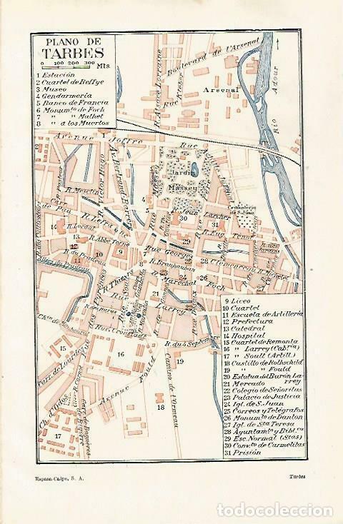 Postais: LAMINA ESPASA 33451: Plano de Tarbes, Francia - Varios