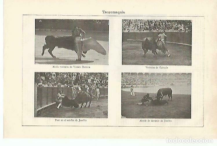 Postales: LAMINA ESPASA 33509: Vicente Barrera, Chicuelo y Joselito - Varios