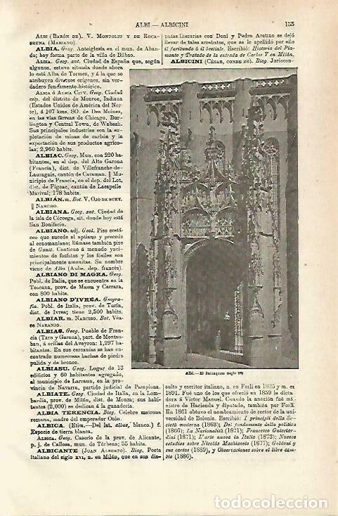 Postais: LAMINA ESPASA 33641: El Baldaquino de Albi, Francia - Varios