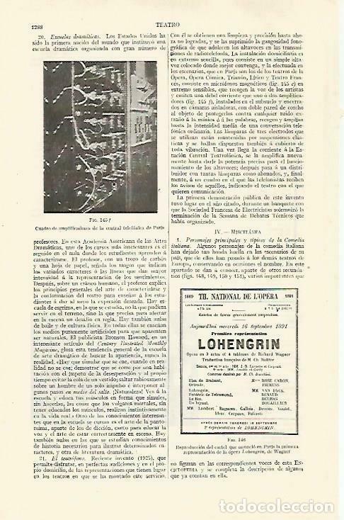 Postcards: LAMINA ESPASA 33576: Cartel de la Opera de Paris - Varios