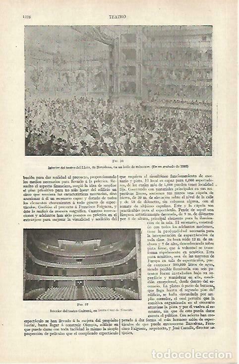 Postcards: LAMINA ESPASA 33560: Interior del Liceo de Barcelona - Varios