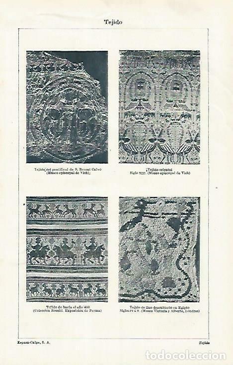 Postcards: LAMINA ESPASA 33611: Tejidos de diferentes siglos - Varios