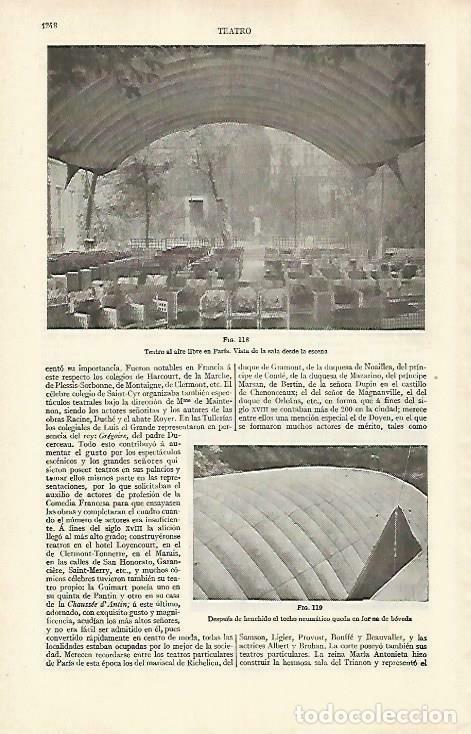 Postais: LAMINA ESPASA 33569: Teatro al aire libre de Paris - Varios