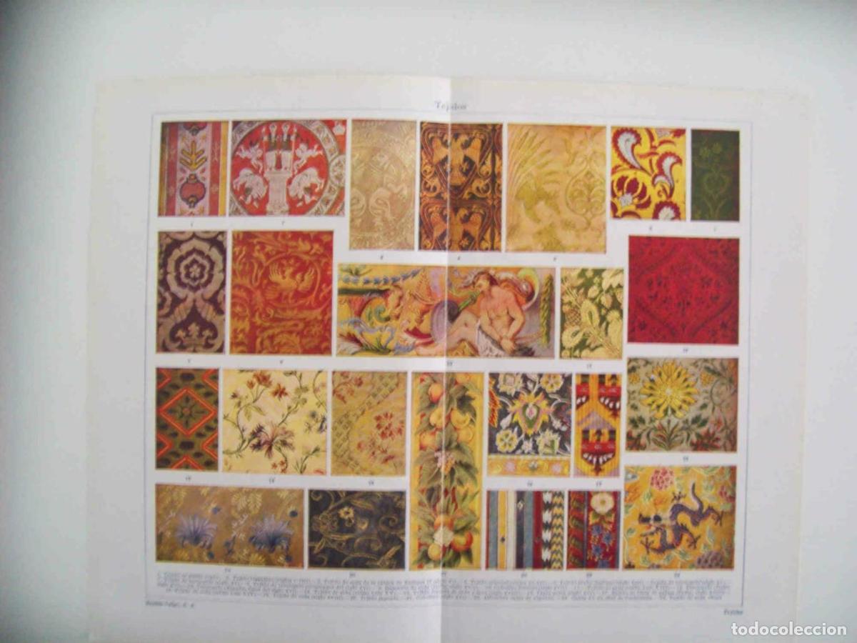 Cartoline: LAMINA ESPASA 33609: Tejidos - Varios