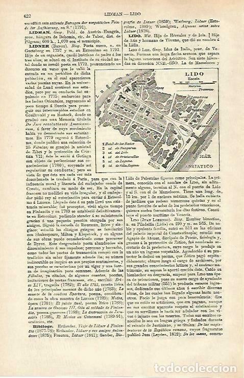 Cartoline: LAMINA ESPASA 33252: Plano de Lido, Italia - Varios