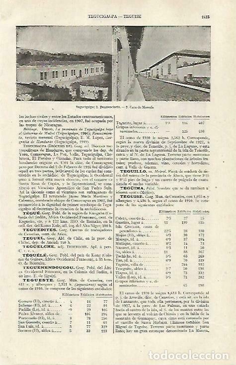Cartoline: LAMINA ESPASA 33593: Penitencieria y Casa de Moneda de Tegucipalga, Honduras - Varios