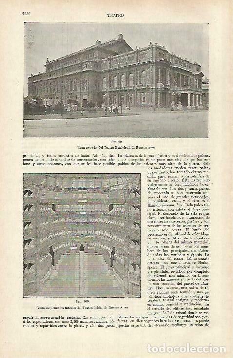 Cartoline: LAMINA ESPASA 33561: Teatro Municipal de Buenos Aires - Varios