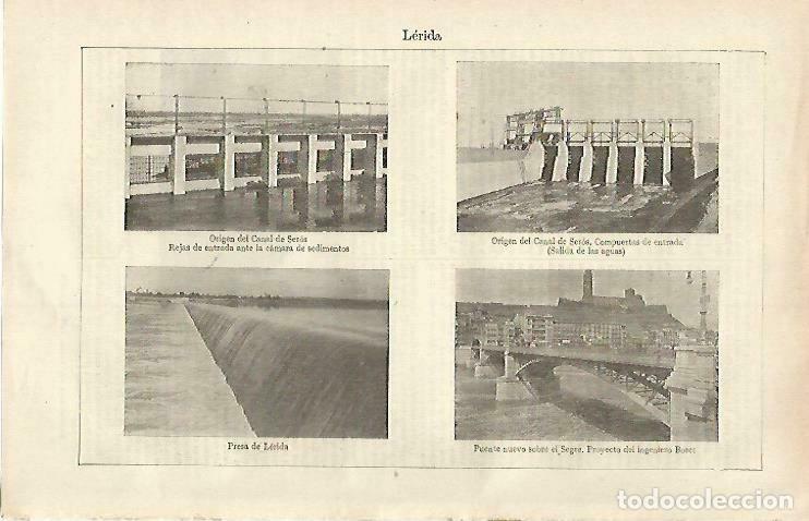 Cartoline: LAMINA ESPASA 33195: Canal de Seros, Lerida - Varios
