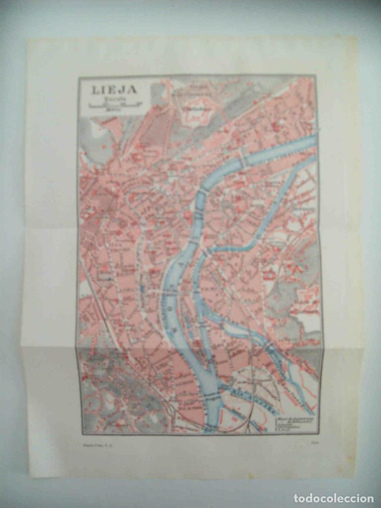 Cartoline: LAMINA ESPASA 33263: Plano de Lieja, Belgica - Varios