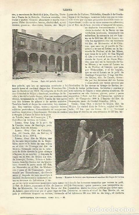 Cartoline: LAMINA ESPASA 33205: Patio del Palacio Ducal de Lerma, Burgos - Varios