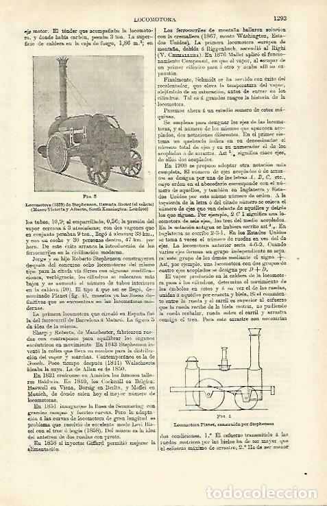 Cartes Postales: LAMINA ESPASA 33385: Locomotora de Stephenson de 1829 - Varios