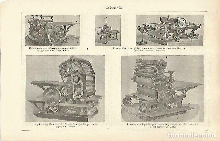 Postais: LAMINA ESPASA 33361: Litografia - Varios