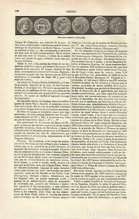 Postais: LAMINA ESPASA 33201: Monedas acu&ntilde;adas en Lerida - Varios