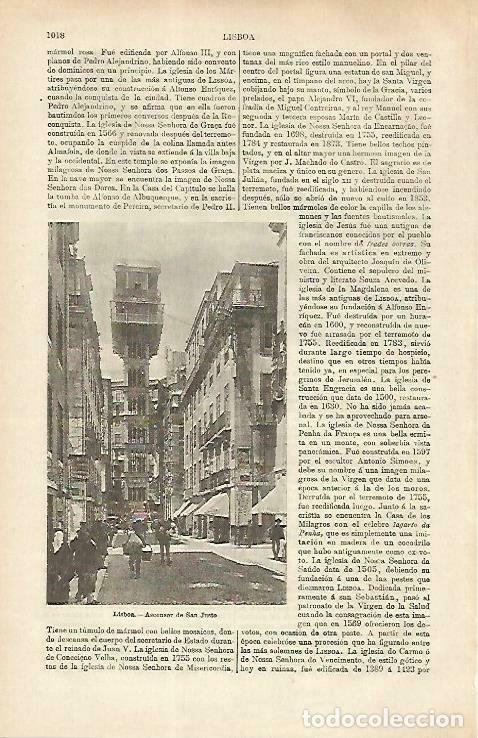 Postais: LAMINA ESPASA 33343: Ascensor de San Justo en Lisboa, Portugal - Varios