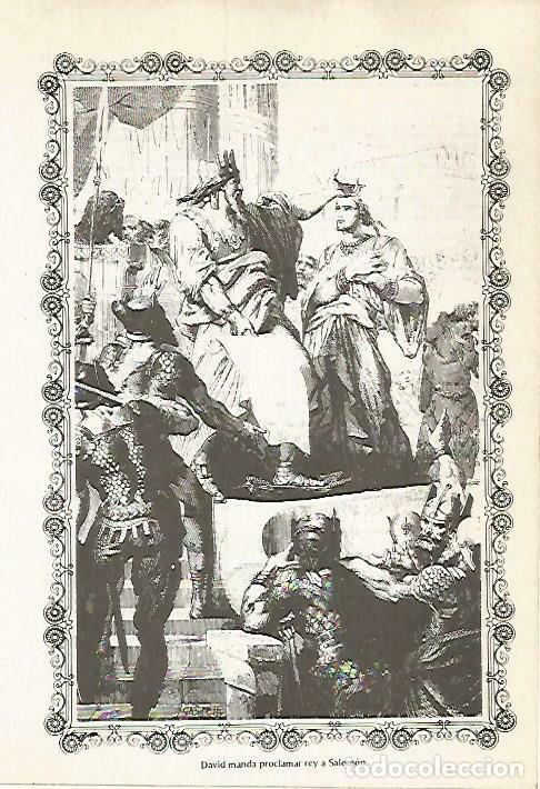 Cartoline: LAMINA 14538: David proclama rey a Salomon - VVAA