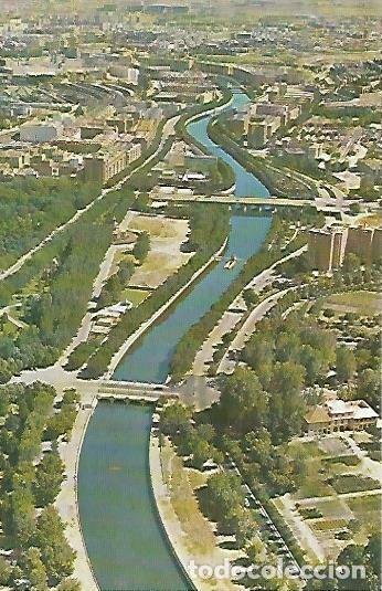 Postais: LAMINA 14384: El rio Manzanares en Madrid - Lorenzo Lopez Sancho, dibujos de Go&ntilde;i