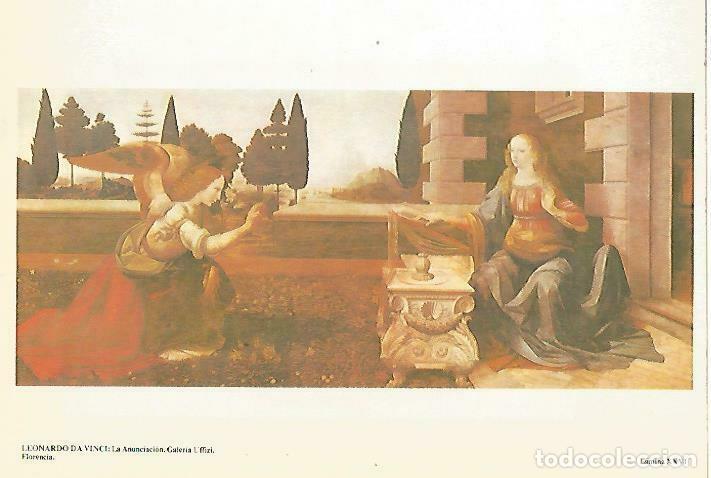 Postkarten: LAMINA 14569: La Anunciacion, por Leonardo da Vinci - VVAA