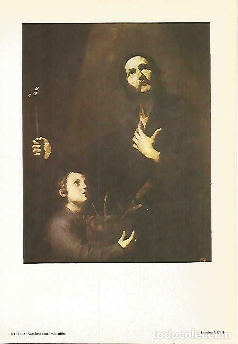 Postais: LAMINA 14574: San Jose con Jesus ni&ntilde;o, por Ribera - VVAA