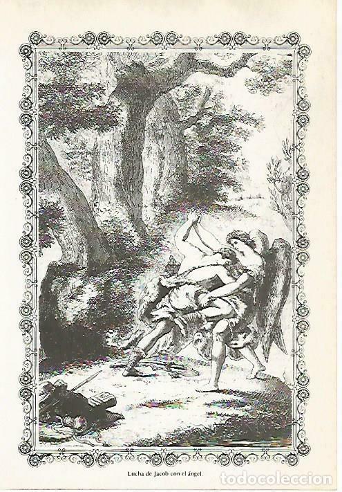 Postcards: LAMINA 14478: Lucha de Jacob con el angel - VVAA