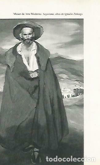 Postcards: LAMINA 14439: Segoviano, por Ignacio Zuloaga - Lorenzo Lopez Sancho, dibujos de Go&ntilde;i