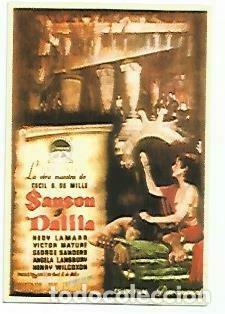 Postales: CALENDARIO 2593: Sanson y Dalila - NULL - Foto 1
